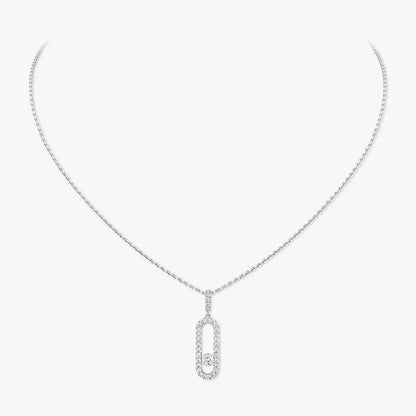 [LUXORA]Move Uno Diamond Necklace in Rose Gold