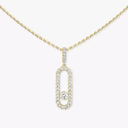 [LUXORA]Move Uno Diamond Necklace in Rose Gold