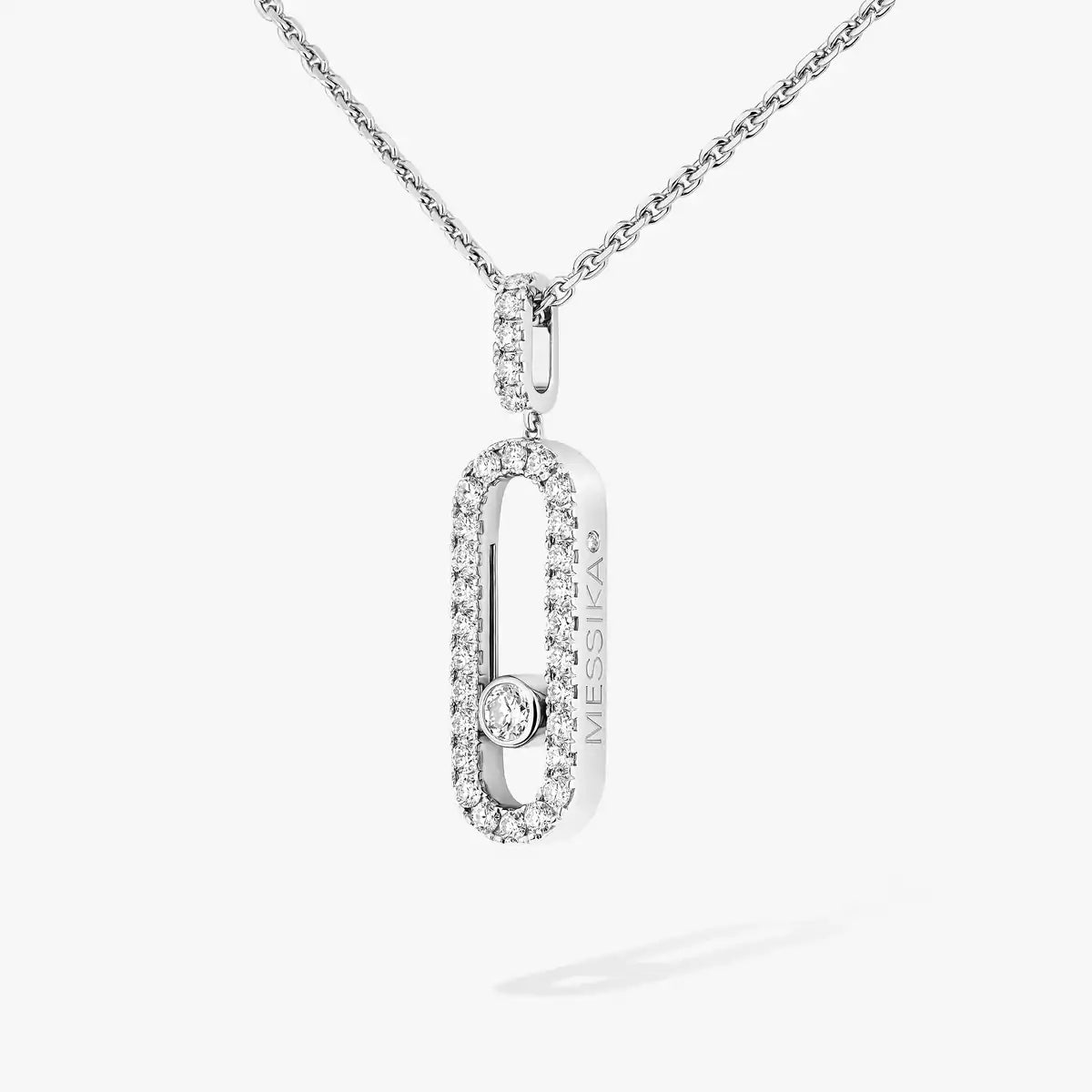 [LUXORA]Move Uno Diamond Necklace in Rose Gold