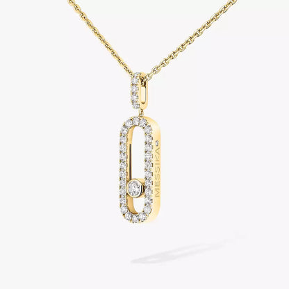 [LUXORA]Move Uno Diamond Necklace in Rose Gold