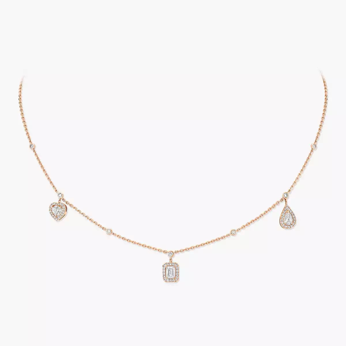 [LUXORA]My Twin Diamond Necklace in Silver