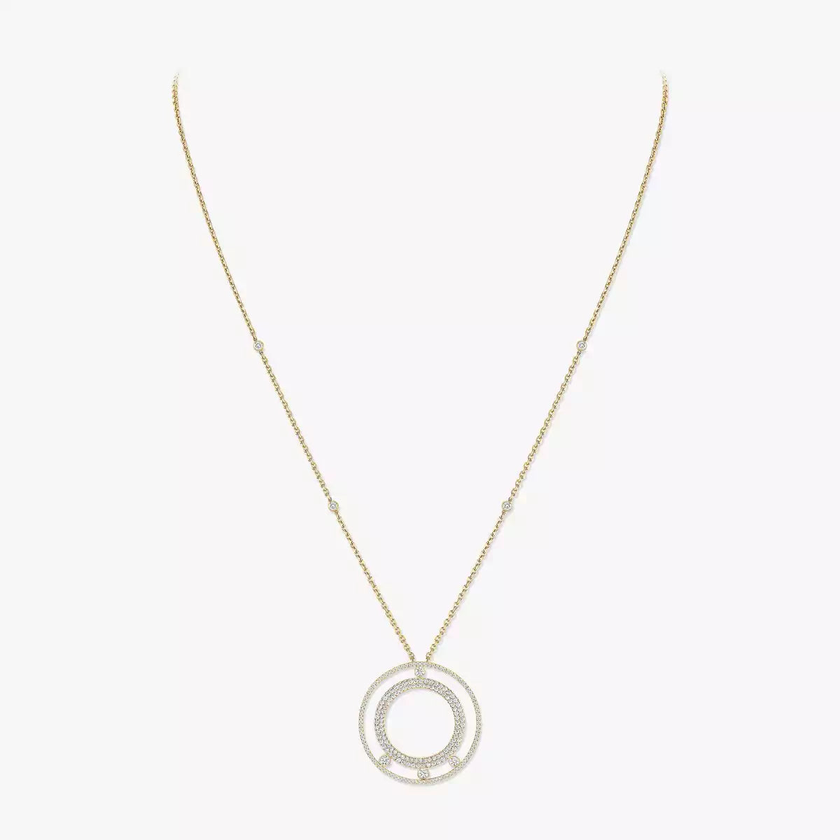 [LUXORA]Move Romane Long Pave_-Set Diamond Necklace