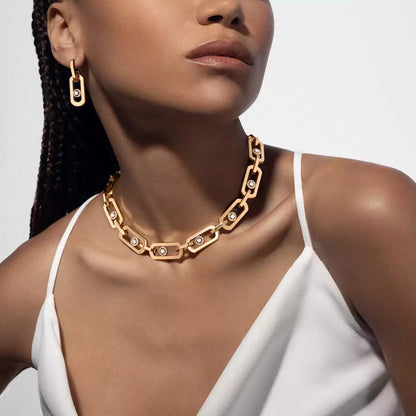 [LUXORA] So Move XL Diamond Hoop Earring