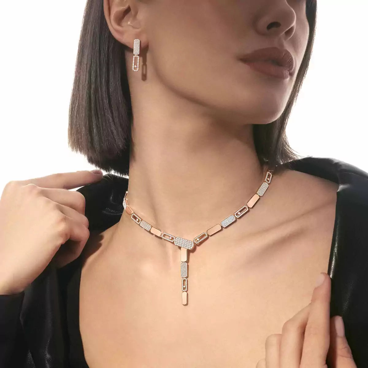 [LUXORA]Imperial Move SM Diamond Earrings