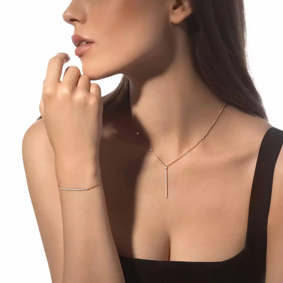 [LUXORA]Diamond Thin Bangle 0.15ct My Twin Toi & Moi