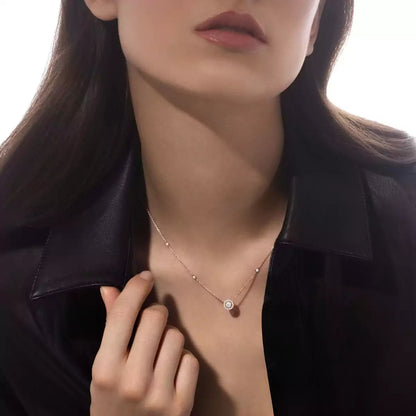 [LUXORA]Diamond Necklace 0,20ct Brilliant Shape Joy