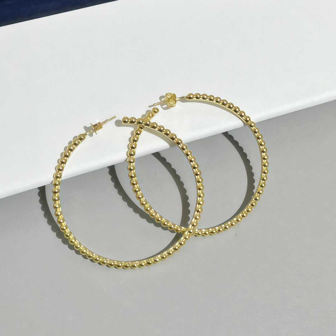 [LUXORA] SMOOTH BEAD STUD EARRINGS