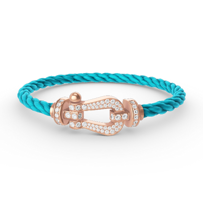 [LUXORA]FORCE LARGE HORSESHOE FULL DIAMOND BRACELET ROSE GOLD