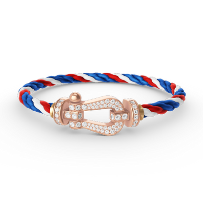 [LUXORA]FORCE LARGE HORSESHOE FULL DIAMOND BRACELET ROSE GOLD