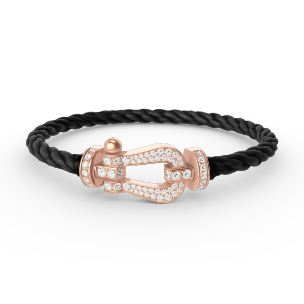 [LUXORA]FORCE LARGE HORSESHOE FULL DIAMOND BRACELET ROSE GOLD