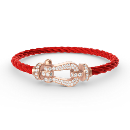 [LUXORA]FORCE LARGE HORSESHOE FULL DIAMOND BRACELET ROSE GOLD
