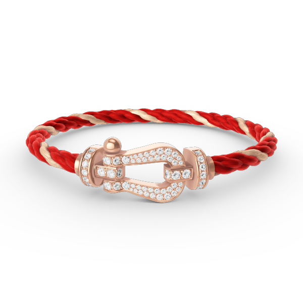[LUXORA]FORCE LARGE HORSESHOE FULL DIAMOND BRACELET ROSE GOLD