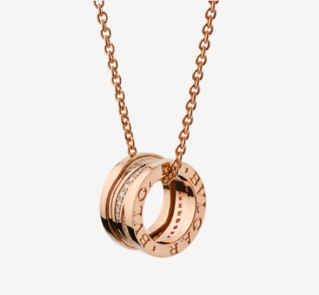 [LUXORA]ZERO 1 PINK GOLD DIAMOND NECKLACE
