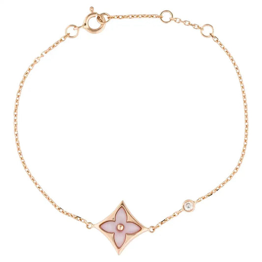[LUXORA]STAR 1 DIAMOND PINK GOLD BRACELET