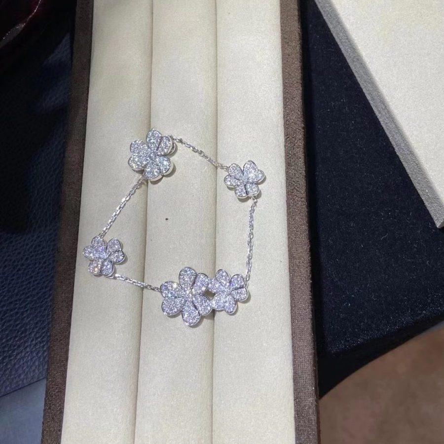 [LUXORA]FRIVOLE SILVER 5 FLOWERS BRACELET