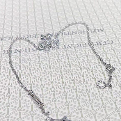 [LUXORA]FRIVOLE SILVER FLOWER DIAMOND BRACELET