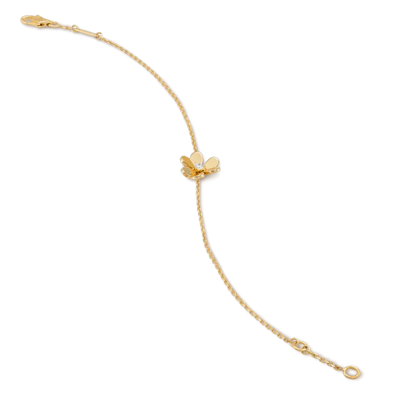 [LUXORA]FRIVOLE GOLD FLOWER PINK MALACHITE BRACELET