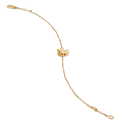 [LUXORA]FRIVOLE GOLD FLOWER PINK MALACHITE BRACELET