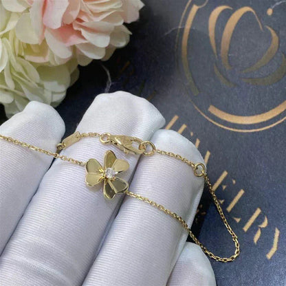 [LUXORA]FRIVOLE GOLD FLOWER PINK MALACHITE BRACELET