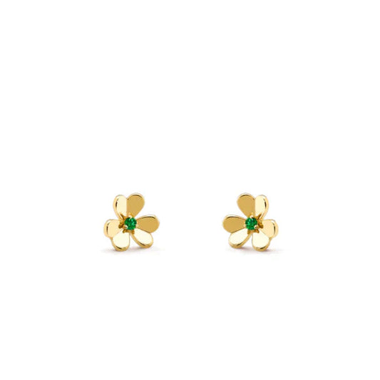 [LUXORA]FRIVOLE  FLOWER MALACHITE EARRINGS