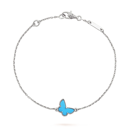 [LUXORA]BUTTERFLY TURQUOISE BUTTERFLY BRACELET SILVER