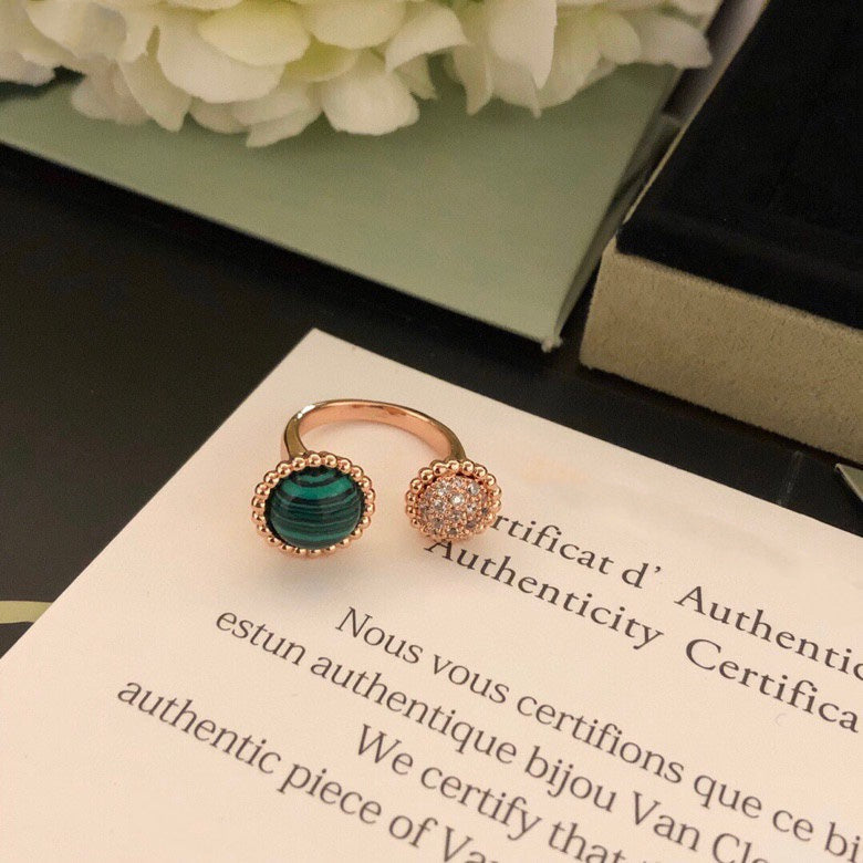 [LUXORA]PERLEE COULEURS DIAMOND ROSE GOLD BETWEEN THE FINGER RING