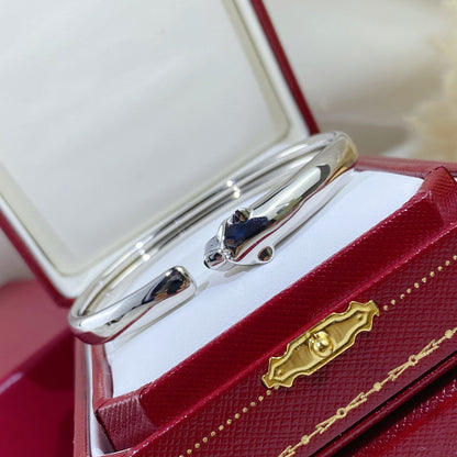 [LUXORA]PANTHERE SILVER OPEN BRACELET