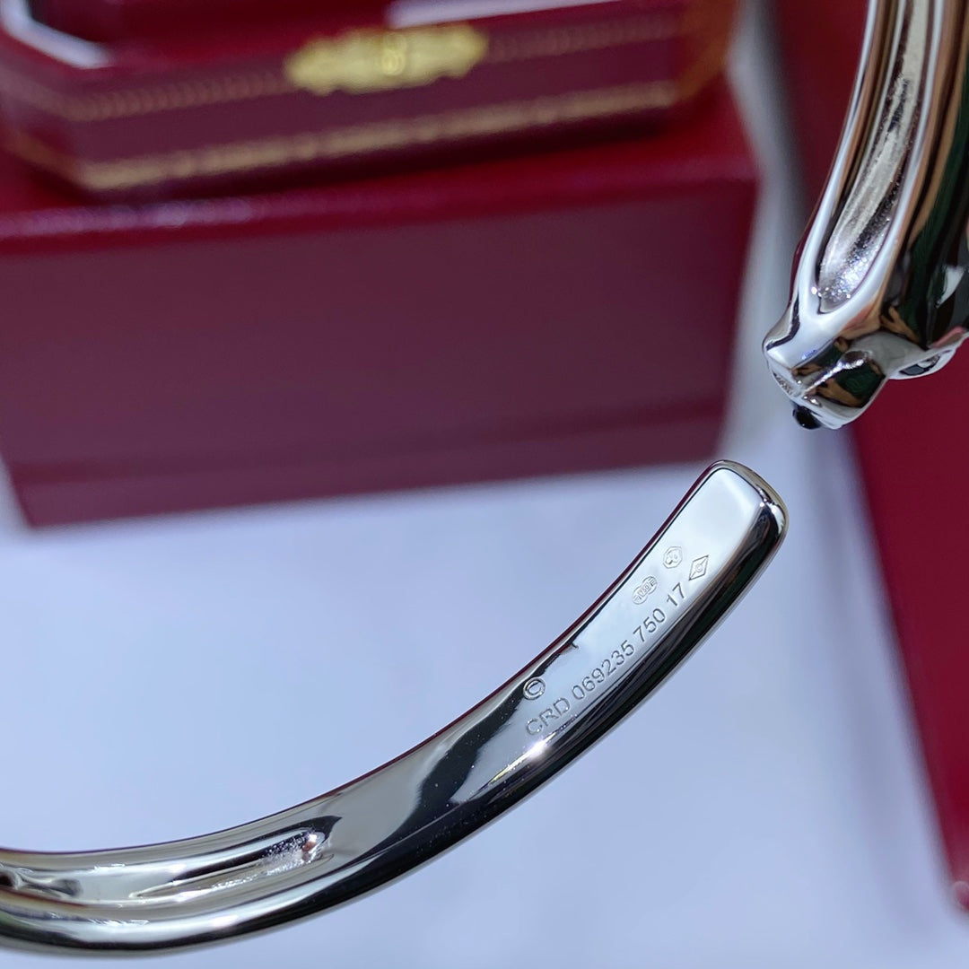 [LUXORA]PANTHERE SILVER OPEN BRACELET