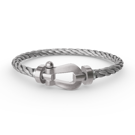 [LUXORA]FORCE LARGE HORSESHOE NO DIAMOND BRACELET SILVER