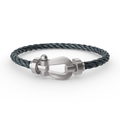 [LUXORA]FORCE LARGE HORSESHOE NO DIAMOND BRACELET SILVER