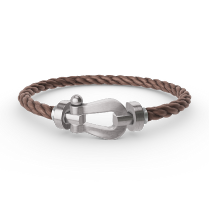 [LUXORA]FORCE LARGE HORSESHOE NO DIAMOND BRACELET SILVER