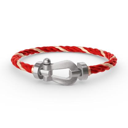 [LUXORA]FORCE LARGE HORSESHOE NO DIAMOND BRACELET SILVER