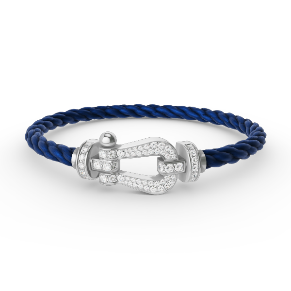 [LUXORA]FORCE LARGE HORSESHOE FULL DIAMOND BRACELET SILVER