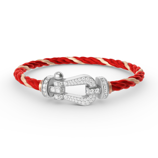[LUXORA]FORCE LARGE HORSESHOE FULL DIAMOND BRACELET SILVER