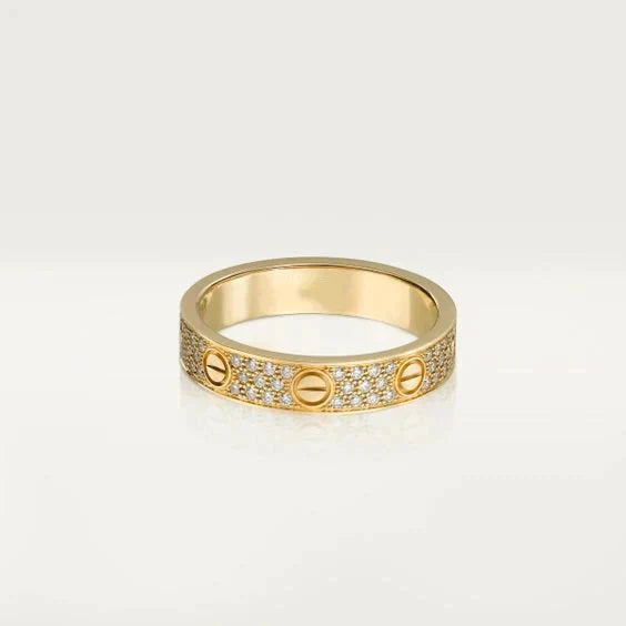 [LUXORA]LOVE RING 3.6MM DIAMOND PAVED
