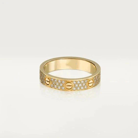 [LUXORA]LOVE RING 3.6MM DIAMOND PAVED