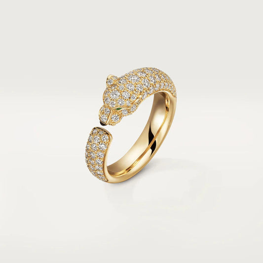 [LUXORA]PANTHERE PINK GOLD DIAMOND RING
